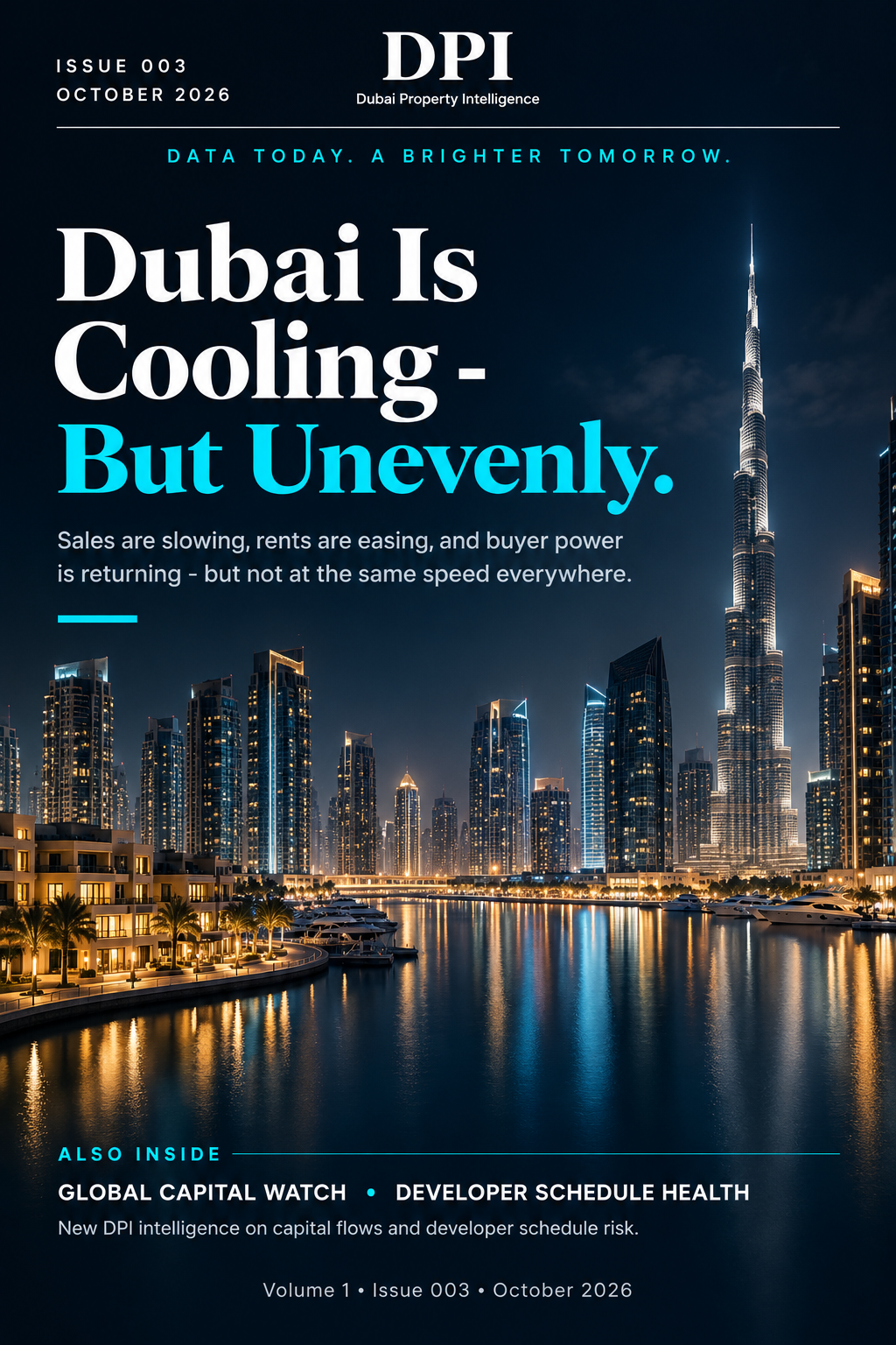 Dubai Property Intelligence — Volume 1 Issue 003 — Dubai Is Cooling, But Unevenly
