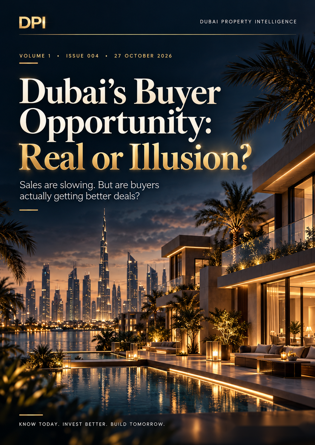 DPI Issue 004 premium cover — Dubai's Buyer Opportunity: Real or Illusion?